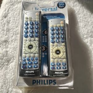 New In Package 2008 Phillips Universal Remote Control Value Pack